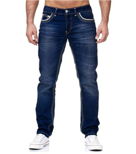 Pantalones Vaqueros de Mezclilla a la Moda para Hombre, Pantalones Cargo de Mezclilla, Pantalones Vaqueros Personalizados de Alta Calidad para Hombre, Pantalones Lisos Ajustados y Elásticos - Product Image 4