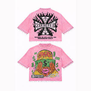 Camiseta Gráfica Amarilla 2026 al por Mayor, Estilo Urbano Oversize con Estampado de Dinero para Hombre y Mujer - Product Image 4