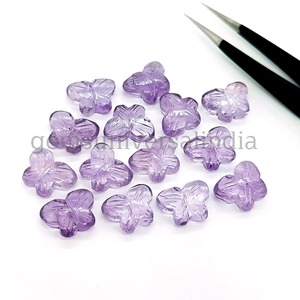 Piedra Preciosa Natural de Amatista Rosa Tallada en Forma de Mariposa, Briolette de 14mm, Piedra Suelta para Joyería, Precio al por Mayor, Venta a Granel - Product Image 6
