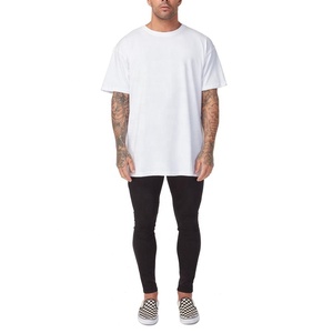 OEM Streetwear lourd 100% coton épaule tombante Hip Hop t-shirt personnalisé surdimensionné lâche hommes grande taille t-shirts - Product Image 3