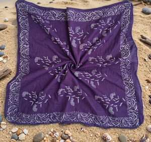 Bulk Boho Bandanas Handmade 100% Soft Cotton Scarves Wholesale Floral Block Print <b>Head</b> <b>Wraps</b> Hair Scarves Vintage Floral Bandana - Product Image 6