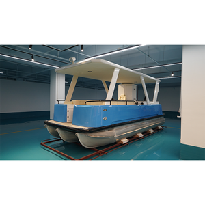 Yacht électrique de luxe 2026 de haute qualité pour 10 personnes, bateau ponton moderne à énergie nouvelle avec panneaux solaires et moteur hors-bord de qualité supérieure - Product Image 2