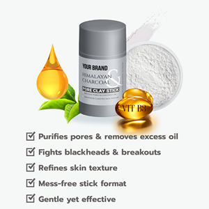 แท่งขัดผิวอย่างอ่อนโยน Niacinamide Salicylic Acid น้ำมันต้นชาดินขาวส่วนผสมสมุนไพรสำหรับการทำให้ผิวเรียบเนียน - Product Image 5