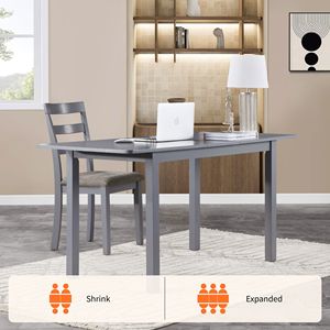 Tavolo da Pranzo Moderno Estensibile in Legno per 4-8 Persone, per Cucina, Sala da Pranzo e Ufficio - Product Image 6