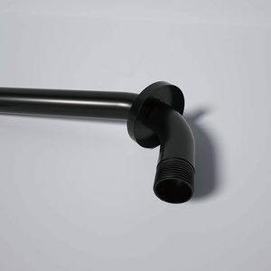 Braccio Doccia Nero Opaco da 16 Pollici con Flangia per Rubinetti da Bagno e Doccia - Product Image 3