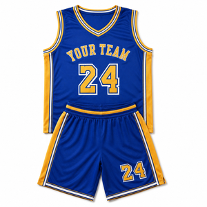 Ensemble d'uniformes de basketball personnalisés, 100% polyester mesh, maillot et short de basketball sublimés, OEM ODM, uniforme d'équipe de basketball - Product Image 1
