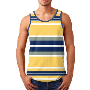Solid 100% Cotton Fitness <b>Men's</b> Tank <b>Top</b> Sleeveless <b>Mesh</b> Breathable Knitted Anti-Pilling O-Neck Eco-Friendly Quick Dry - Product Image 1