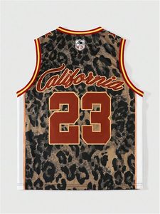 Camisetas Deportivas para Hombre, Camisetas sin Mangas con Estampado de Leopardo y Número, Camisetas Deportivas de Baloncesto - Product Image 2