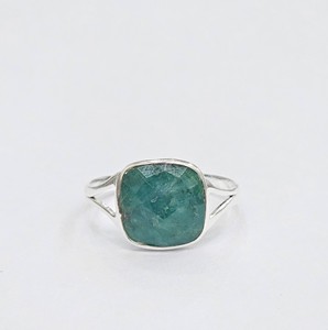 925 Sterling <b>Silver</b> <b>Emerald</b> <b>Ring</b> Cushion Cut Natural Gemstone Handmade Fine Jewelry Manufacturer Wholesale - Product Image 2