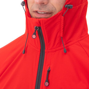 Latest Design Hooded Winter Windbreaker <b>Jacket</b> for Men Lightweight Breathable Quick Dry Front Logo OEM Service - Product Image 3