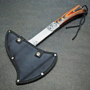 Prix d'usine, usage polyvalent, différentes couleurs, manche en bois d'olivier, acier à haute teneur en carbone, tomahawks de qualité industrielle, garantie de 3 ans - Product Image 3
