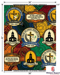 Customized African Wax Print Fabric Manufacturer Church Anniversary Uniform Convention Celebration Textile Supplier - Product Image 6