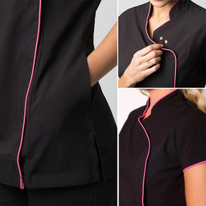 Offre Spéciale – Uniformes d'été respirants pour salons de beauté féminins, personnalisables avec logo, tuniques de spa pour esthéticiennes, uniformes d'hôtel, vêtements de travail - Product Image 5