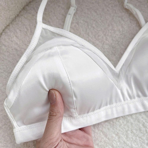Underwear <b>Bra</b> Beautiful Bust Support Lingerie Lace Satin Sexy Hollow-Out Design <b>Bra</b> - Product Image 2