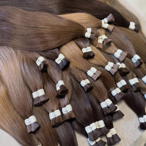 Vente en gros d'usine : Extensions de cheveux vietnamiens en vrac, texture lisse, couleurs personnalisées, longueurs de 10 à 34 pouces - Product Image 1