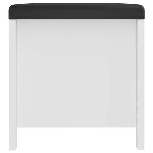 Boîte de rangement blanche avec coussin 41.3 "x 15.7" x 17.7 "Meubles de maison - Product Image 6