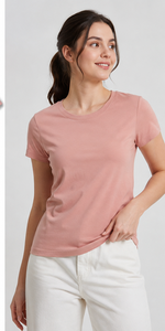 เสื้อยืดคอกลมผ้าฝ้ายแท้ 100% สไตล์เวียดนาม ระบายอากาศได้ดี รับผลิตแบบ OEM/ODM สีสันหลากหลาย สำหรับผู้หญิง แขนสั้น ทรงปกติ - Product Image 3