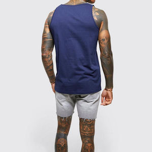 เสื้อกล้ามผู้ชายแบบพื้นฐาน ผ้าฝ้าย 100% คุณภาพสูง รับสกรีนโลโก้ เสื้อกล้ามหรูหราสำหรับฤดูร้อน - Product Image 6