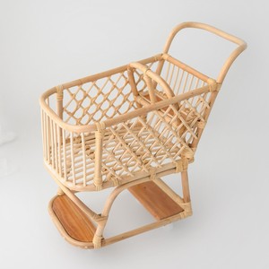 New Design Innovative Eco Friendly Natural Rattan Children Shopping <b>Trolley</b> Cart Kids Supermarket <b>Trolleys</b> - Product Image 4