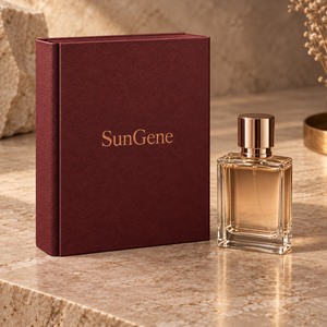 กล่องใส่เครื่องหอมแบบแม่เหล็ก SunGene Burgundy รุ่น Book Style พร้อมช่องใส่ขวดแบบพอดี - Product Image 2