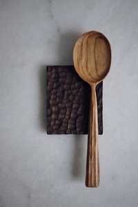 Durable Natural Wood Kitchen Spoon Set with Handmade Finish for <b>Cooking</b> and Food Serving - Product Image 4
