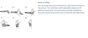 Attelle de poignet réglable pour le syndrome du canal carpien, l'arthrite et la tendinite – Soutien de compression respirant par Waxden - Product Image 6