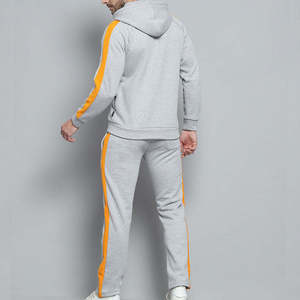 New Design Custom Logo Cotton Full Zip Tracksuit Hoodie Jogger Two Piece Jogging <b>Sweat</b> <b>Suit</b> <b>for</b> <b>Men</b> Casual Sportswear Tracksuit - Product Image 5