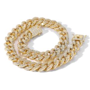 Collar de Cadena Cubana con Diamantes de Moissanita de Lujo y Calidad de Exportación para Hombres y Mujeres, Joyería Hip Hop Disponible a un Precio Razonable - Product Image 3