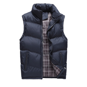 Men's White Hooded Sleeveless <b>Quilted</b> Jacket Canvas Windproof Waterproof Eco-Friendly Polyester Winter High Street Style <b>Single</b> - Product Image 1