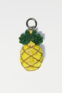 Perles décoratives brodées de graines, motif citron, pour sacs, breloques de sac et porte-clés faits main - Product Image 6