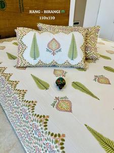 Sábanas de algodón estampadas a mano, hechas a mano para mayor comodidad y estilo, OEM, venta al por mayor, etiqueta privada, suministro global para exportación. - Product Image 5