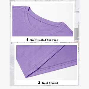 เสื้อยืดผู้หญิงคอลเลคชั่นใหม่ปี 2026 แฟชั่นลำลองสไตล์คนเมือง สีพื้น แขนสั้น ใส่สบายๆ อยู่บ้าน ผ้าฝ้าย 100% - Product Image 3