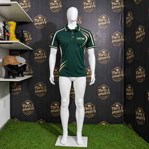 Camiseta Polo Verde Personalizada con Logotipo para Hombre TwillSports, Manga Corta, Secado Rápido, Uniforme de Trabajo, Impresión por Transferencia de Calor - Product Image 4