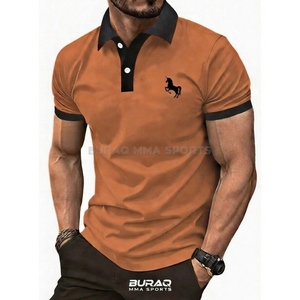 Camisa de Golf para Hombre, Ecológica, con Estampado Digital, Manga Corta, Cierre de Botones, con Logotipo Bordado Personalizado - Product Image 1