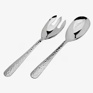 <b>Serving</b> Tool Metal Salad Server Set Stainless Steel Salad <b>Serving</b> <b>Spoon</b> Fork Kitchen Dining Table Use - Product Image 4