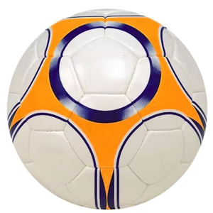 Nouveautés Ballon de football personnalisé en cuir PVC Taille 3 Cousu à la machine en usine Ballon de football personnalisé Couleur et logo personnalisés Tailles 3/4/5 - Product Image 1