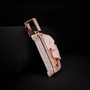 Hot Selling Stylish <b>Silver</b> Hip Hop U-Alphabet Pendant Necklace Designer Moissanite Pendants <b>Charms</b> Men's Perfect Gift Him - Product Image 3