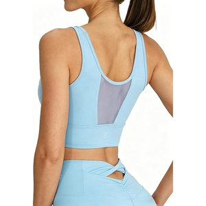 Top Deportivo Elegante y Transpirable para Gimnasio, con Banda Elástica Antideslizante, para Mujer, para Entrenamiento Atlético, Top Deportivo de Malla - Product Image 2