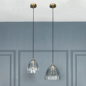 Modern Brass Pendant <b>Lamp</b> with Clear Glass Shade for Home Decoration Vintage Style Hanging Glass <b>Lamp</b> Mosaic Ceiling Pendant - Product Image 6