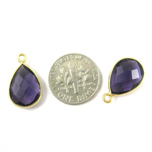 Custom Children's Necklace 7x10mm Bezel Set Faceted Amethyst Gemstone Pendant February Pendant <b>Charm</b> Fashion Pendants <b>Charms</b> - Product Image 3