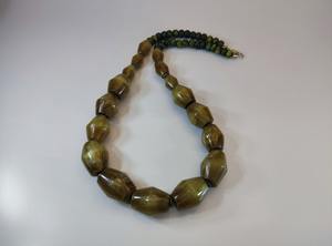 สร้อยคอแฟชั่นของผู้หญิงทำจากเรซิ่นทำมือโซ่ลูกปัดขัดเงาพร้อมไข่มุก - Product Image 2