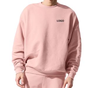 เสื้อสเวตเตอร์สวมหัวมีฮู้ดของผู้ชายเสื้อสเวตเตอร์แบบสวมหัวมีฮู้ดผ้าคอตตอนโอเวอร์ไซส์แห้งเร็ว100% ฤดูหนาวกำหนดโลโก้ได้เอง - Product Image 4