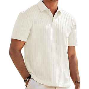 Polo Casual para Hombre, de Verano, Manga Corta, Tejido Elástico, para Golf, Playa o Vacaciones - Product Image 1