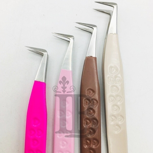 Top Quality <b>Eyelash</b> Tweezers Heart Cut Bottom <b>Mink</b> <b>Eyelash</b> <b>Extension</b> Volume Tweezers Stainless Steel Russian Volume - Product Image 5