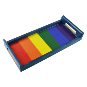 Ensemble de 2 plateaux de service à thème LGBTQ colorés, prix de gros, idéal pour la décoration de la maison et des hôtels, plateaux de service et décoratifs - Product Image 5