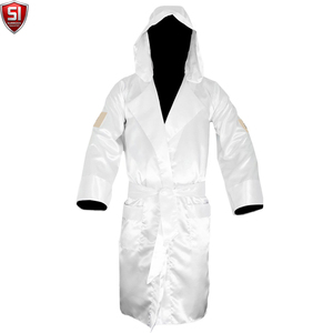 SUMROOS New Adult Men Boxing <b>Robe</b> <b>Satin</b> Customized Color Logo Breathable Soft Comfortable for MMA Fighting Muay Thai All Seasons - Product Image 1