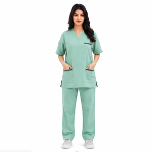 Uniforme Médico Personalizado para Mujer, Traje de Enfermería con Cuello en V, Tela Elástica, Ropa de Trabajo para Hospital, Clínica y Servicios de Salud - Product Image 5