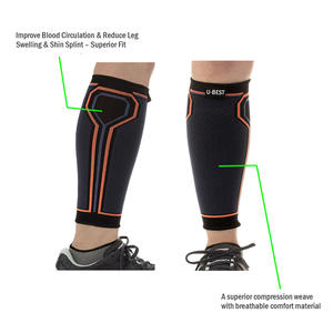 Protector de Piernas para Correr - Alivio del Dolor, Protección Básica con Cierre de Tirón, Material de Nailon/Spandex/Goma, Uso en Todas las Estaciones para Adultos - Product Image 3