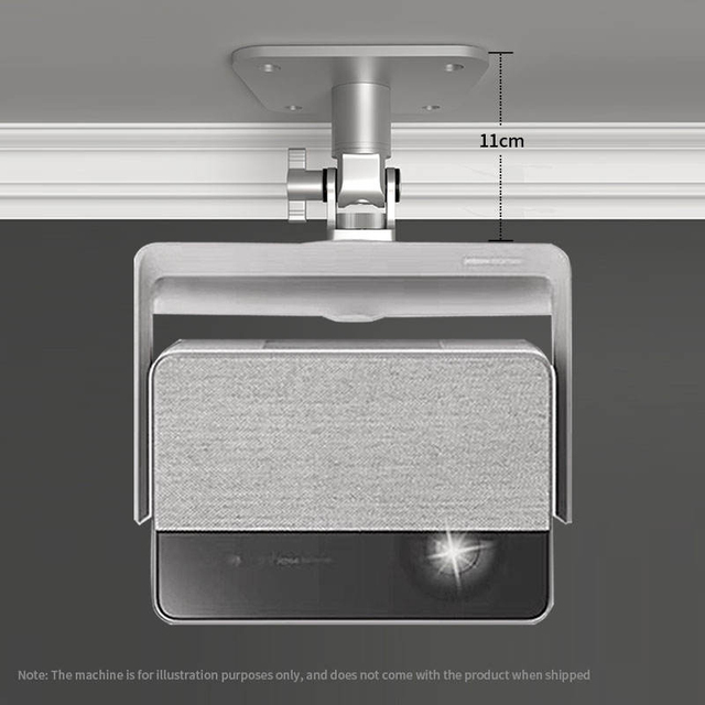 HeYU Aluminum Projector Ceiling Mount 10KG Heavy-Duty, Height Adjustable,Damping Self-Locking, Universal 1/4" Thread
