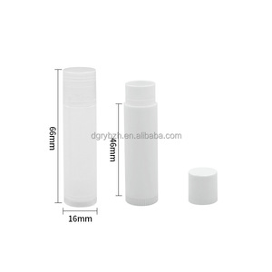 Contenedor de bálsamo labial PP completo 5ml plástico blanco claro vacío sólido Perfume Stick <span class=keywords><strong>Chapstick</strong></span> tubo viento redondo bálsamo labial tubo 5g - Product Image 3